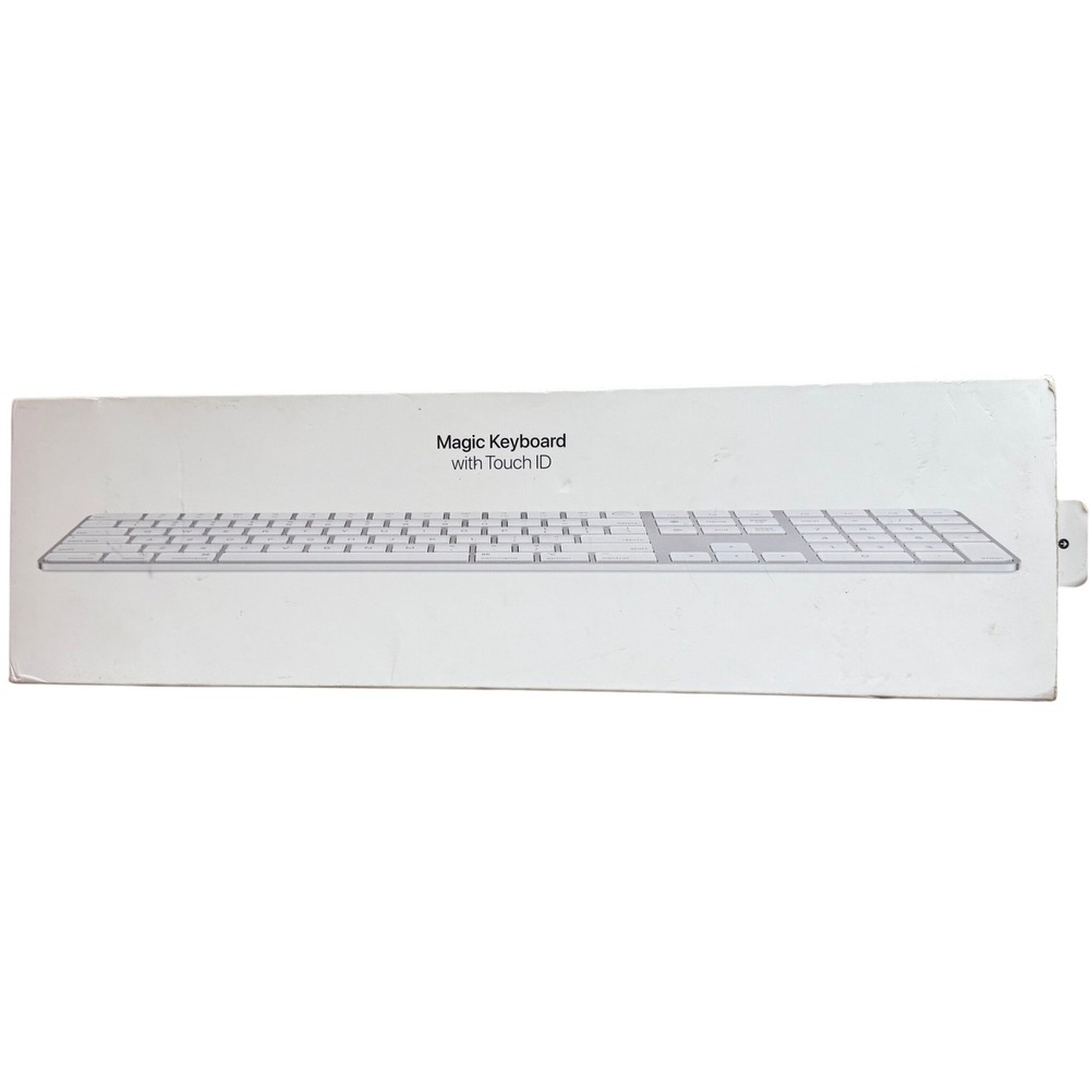 Apple Magic Keyboard Touch ID‎ and Numeric Keypad Silver White A2520 EMPTY BOX
